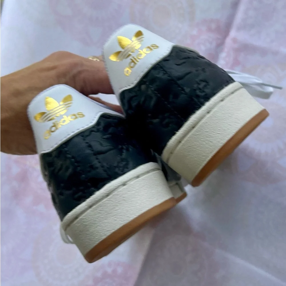 Adidas Originals Superstar Black Gold Size 8 Sneakers Camouflage EUC Men’s